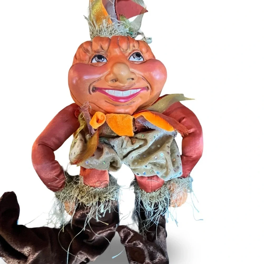 Katherine’s Collection Signed Wayne Kelski Pumpkin Jack Shelf Sitter- Halloween